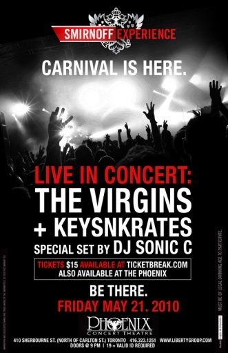 Toronto Smirnoff Experience feat. The Virgins w/ KeysNKrates & Sonic C